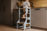 Torre aprendizaje Montessori en madera Convertible mesa silla